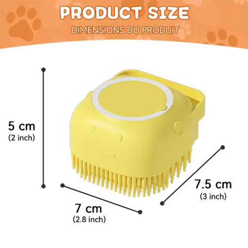 Brosse de massage pour le bain, multifonctionnelle, pour chiots, grands chiens et chats. Accessoires pour animaux de compagnie en silicone souple et sûr.