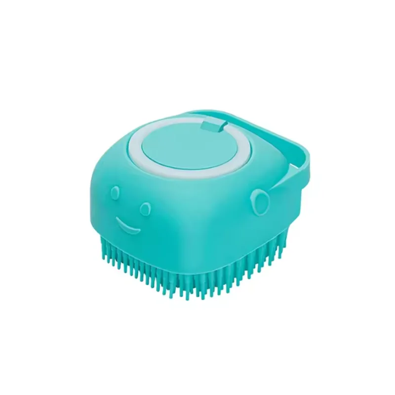Brosse de massage pour le bain, multifonctionnelle, pour chiots, grands chiens et chats. Accessoires pour animaux de compagnie en silicone souple et sûr.