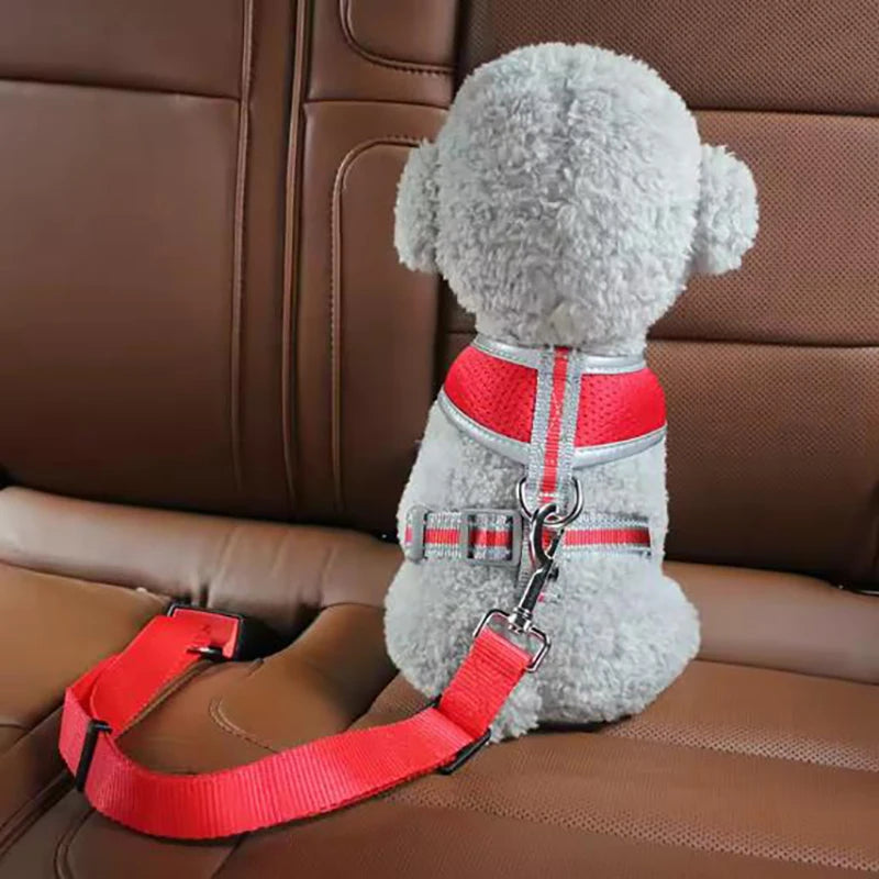 Nouvelle ceinture de sécurité pour chien en voiture, accessoire de voyage pour animaux de compagnie