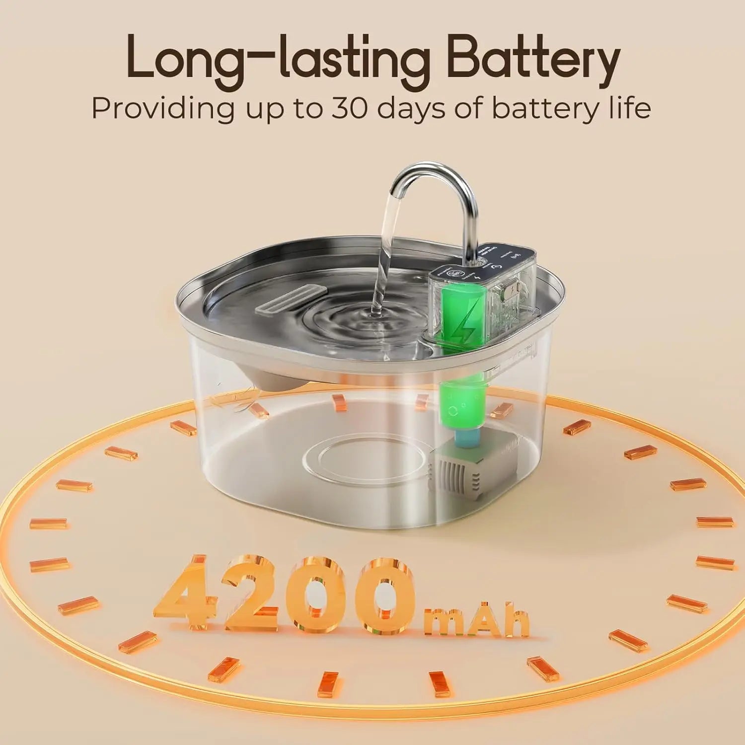 fontaine à eau automatique pour chats et chiens, 3,2L, en acier inoxydable, avec capteur de recharge sans fi